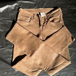 Girls size 12 True Religion brown coated gold flecked jeans